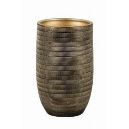 NDT Le Havre 20-02ZG / Black/Gold kerámia kaspó 20 cm