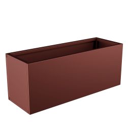 Nívó Lineo virágláda L, Rozsdavörös színben 100x35x40 cm