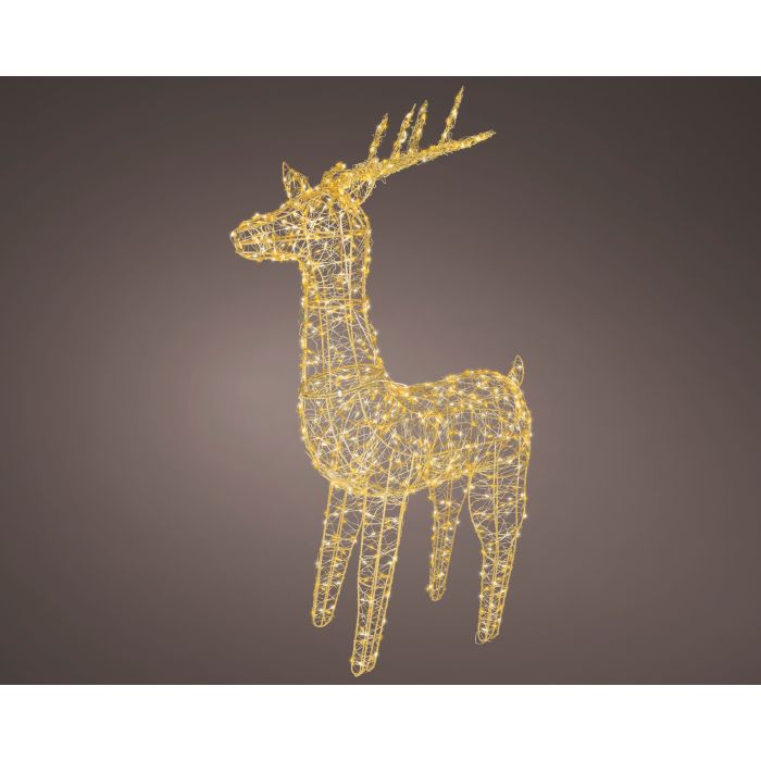 Arany Micro LED szarvas kültérre, 104 cm