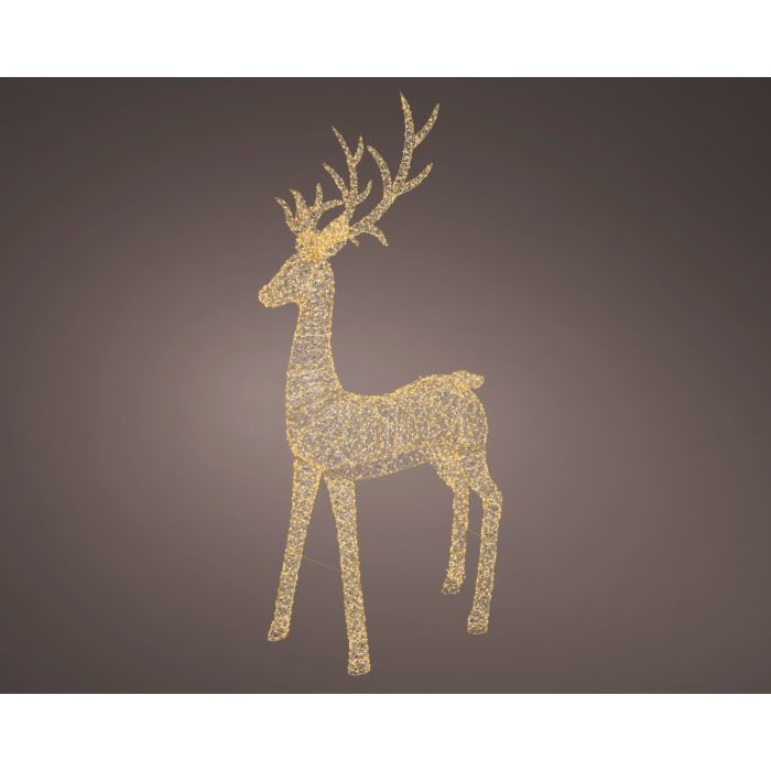 Arany Micro LED szarvas kültérre, 270 cm