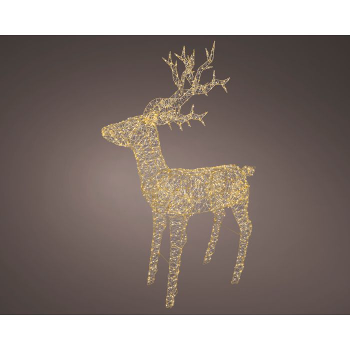Arany Micro LED szarvas kültérre, 162 cm