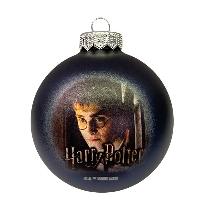 Kék üveg karácsonyfadísz, Harry Potter – Harry Potter, 8 cm