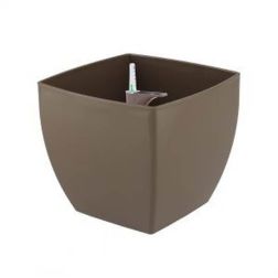 Artevasi Siena Self Watering System 40 cm önöntöző műanyag kaspó taupe színben