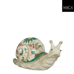Virágos mintájú kerámia csiga 40x17x20 cm
