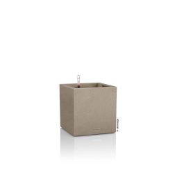 Lechuza CANTO Stone Sandy Beige Low Alacsony műanyag növénytartó 40 cm