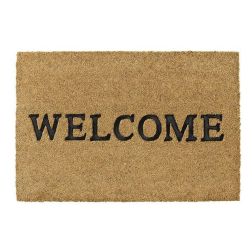 Hamat 147 Ruco Embossed Rubber 003 Welcome 15mm magas kókuszrost lábtörlő 40x60 cm