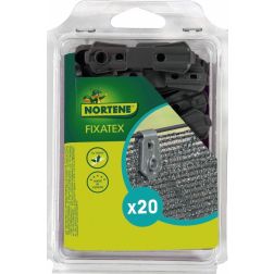 Nortene FIXATEX szögletes rögzítő kapocs szőtt árnyékoló hálóhoz 20 db