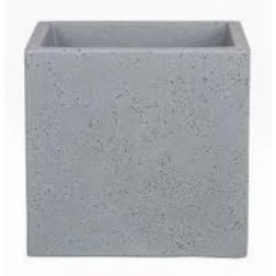 Scheurich 240/40 C-Cube Stony Grey műanyag kocka kasp&oacute; 40 cm