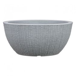 Scheurich 297/40 Barceo Bowl műanyag ültetőtál kőszürke 40 cm