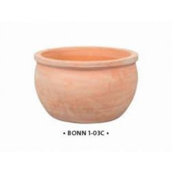 NDT Bonn 1-03C terracotta set of 3 kerámia növénytartó szett