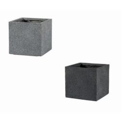 NDT Atlanta 03G Grey Set Of 4-24-44- kerámia növénytartó szett