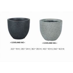 NDT Cleveland 04Z Black Set Of 5 -23,5-5 kerámia növénytartó szett