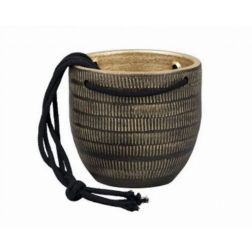 NDT Le Havre H-01ZG Black/Gold kerámia kaspó 14 cm