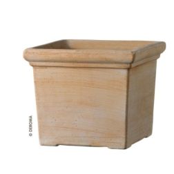 Deroma Cubo Siena agyag cserép 30 cm
