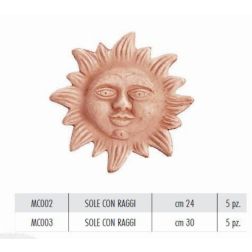 Terracotte Italia Sole Con Raggi agyag cserép 30 cm