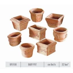 Terracotte Italia Baby Pot agyag cserép 8 cm
