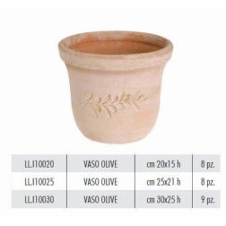 Terracotte Italia Vaso Olive agyag cserép 30 cm