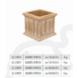 Terracotte Italia Quadro Cipressi agyag cserép 20 cm