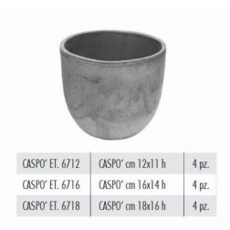 Terracotte Italia Caspo Etrusco agyag cserép 12 cm