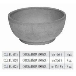Terracotte Italia Ciotola Liscia Etrusco agyag cserép 25 cm