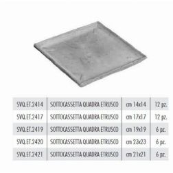 Terracotte Italia Sottocassetta Quadra Etrusco agyag alátét 19 cm