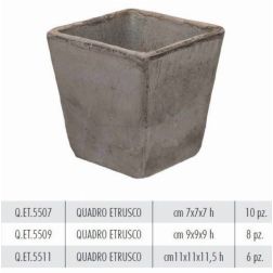 Terracotte Italia Quadro Etrusco agyag cserép 11 cm