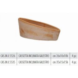 Terracotte Italia CassettaInclinata Galestro agyag virágláda 26 cm