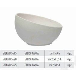 Terracotte Italia Sfera Bianca agyag cserép 15 cm