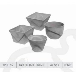 Terracotte Italia Baby Pot Liscio Etrusco7X6H Cm agyag cserép 7 cm