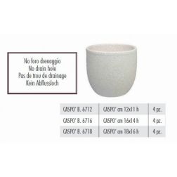 Terracotte Italia Caspo Bianco agyag cserép 12 cm