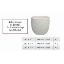 Terracotte Italia Caspo Bianco agyag cserép 18 cm