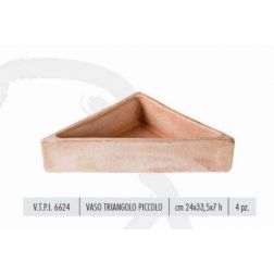 Terracotte Italia Vaso Triangolo Piccolo agyag cserép 24 cm