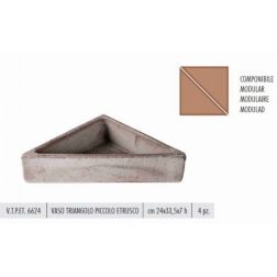 Terracotte Italia Vaso Triangolo Piccolo Etrusco agyag cserép 24 cm