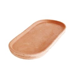 Terracotte Italia Sottocassetta Ovale36X18 Cm agyag alátét 36 cm