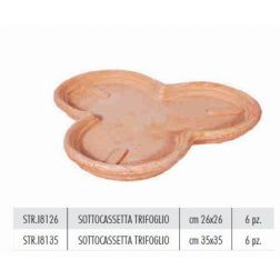 Terracotte Italia Sottocassetta Trifoglio agyag alátét 35 cm