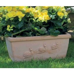 Terracotte Italia Cassetta Lumache agyag virágláda 40 cm