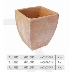 Terracotte Italia Vaso Liscio agyag cserép 25 cm