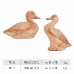 Terracotte Italia Papera In Piedi agyag cserép 19 cm