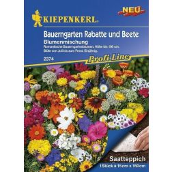 Kiepenkerl Bauerngarten Rabatte und Beete Vidéki kert virágai vetőmagszőnyeg 2374