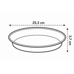 Elho Green Basics Saucer 25 cm Cherry, műanyag kaspó alátét