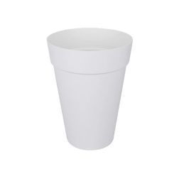 Elho Loft Urban Round High 42 cm White, műanyag kaspó