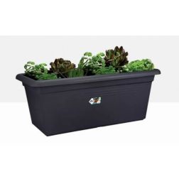 Elho Green Basics Garden Xxl 100 cm Living Black műanyag balkonláda