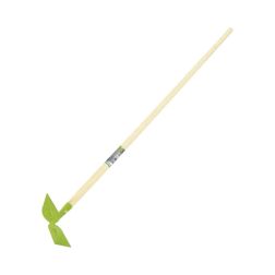 Duplafejű kapa fa nyéllel zöld, 130 cm