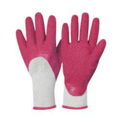 Polyamid/kötött bélésű latex bevonatú kesztyú méret 8