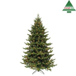 Sherwood zöld deluxe műfenyő beépített LED világítással (200 LED), 185x127x127 cm