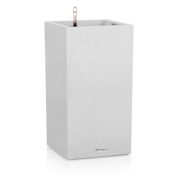 Lechuza CANTO Stone Quarz White High Magas műanyag n&ouml;v&eacute;nytart&oacute; 40 cm