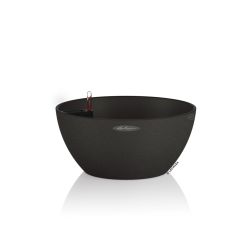 Lechuza CUBETO Stone Graphite Black műanyag növénytartó 40 cm