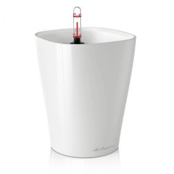 Lechuza DELTINI Table Planters White High Gloss műanyag növénytartó 15 cm