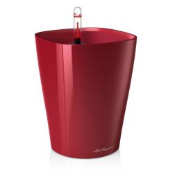 Lechuza DELTINI Table Planters Scarlet Red High Gloss műanyag növénytartó 15 cm