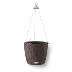 Lechuza NIDO Cottage 28 cm műanyag felakasztható kaspó mocha
